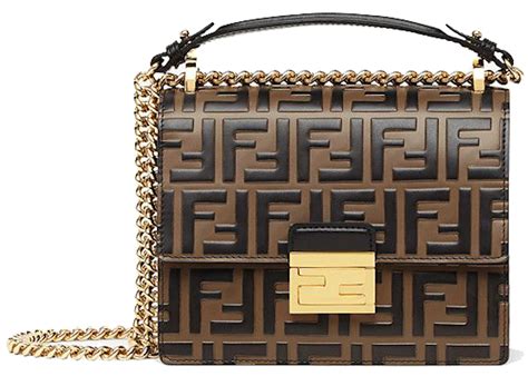 fendi brown small 'forever fendi' kan u bag|Fendi Kan U Bag Small Brown .